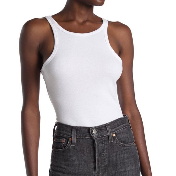 ABOUND Tops - Abound High Neck Ribbed Knit Sleeveless Tank Bodys